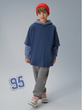 4F 4F Pantaloni da tuta 4FJRSS26TTROM1733-24S Grigio Regular Fit