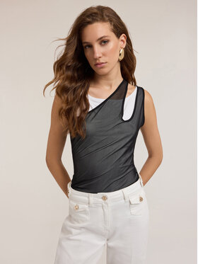 Motivi Motivi T-Shirt G290W003324N0S1 Biały Slim Fit