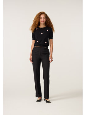Fabienne Chapot Fabienne Chapot Spodnie materiałowe 6718-509-98 Czarny Regular Fit