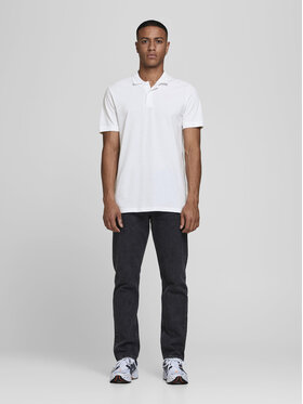 Jack&Jones Polo Majica Basic 12136516 Bela Slim Fit