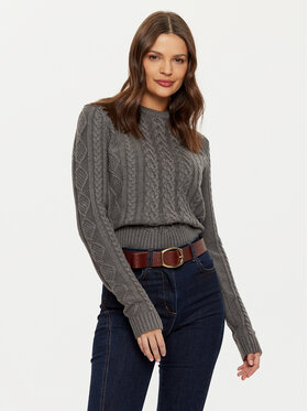 Guess Jeans Guess Jeans Pulover W4BR13 Z3HN2 Gri Regular Fit