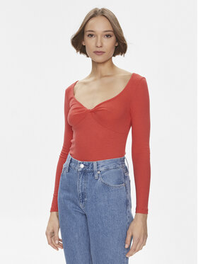 Pepe Jeans Pepe Jeans Блузка Huala PL505755 Червоний Slim Fit