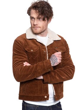 Wrangler Wrangler Giubbotto invernale 124MJ SHERPA Marrone Regular Fit