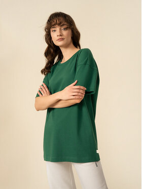 Outhorn Outhorn T-Shirt OTHSS23TTSHF417 Zielony Oversize