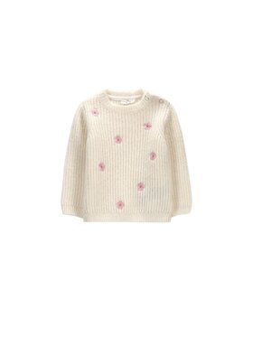 Coccodrillo Coccodrillo Sweter ZC6172101FGN-003 Kremowy Regular Fit