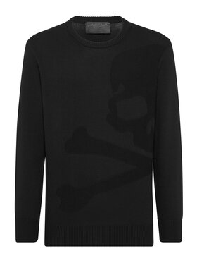 PHILIPP PLEIN PHILIPP PLEIN S dlhými rukávmi 9487 Čierna Regular Fit