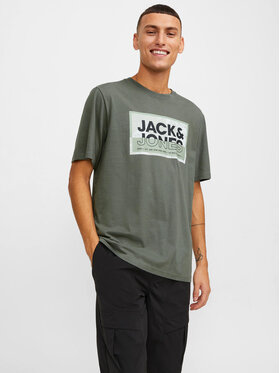 Jack&Jones Jack&Jones T-Shirt Logan 12253442 Zelená Standard Fit