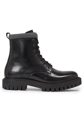 Tommy Hilfiger Tommy Hilfiger Scarponcini Premium Casual Chunky Lth Boot FM0FM04756 Nero