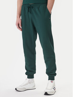 Tommy Hilfiger Tommy Hilfiger Spodnie dresowe Essential MW0MW37236 Zielony Regular Fit