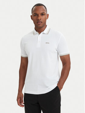 BOSS BOSS Tricou polo Paddy 50469055 Alb Regular Fit