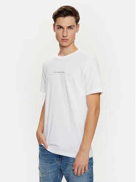 Calvin Klein Jeans Calvin Klein Jeans Tricou Minimal Logo J30J327075 Alb Regular Fit