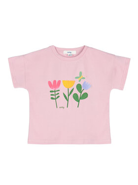 Kid story Kid story T-Shirt T-SHIRT Z BAWEŁNY ORGANICZNEJ Różowy Regular Fit