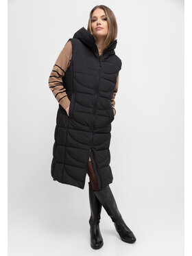 Volcano Volcano Bezrękawnik V-JAVA Czarny Regular Fit