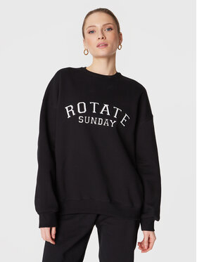 ROTATE ROTATE Mikina Iris Crewneck RT2032 Čierna Oversize