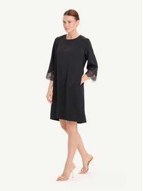 KMX KMX Sukienka koktajlowa 925680007 Czarny Flare Fit