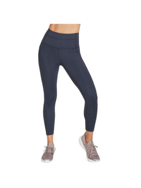 Skechers Skechers Legginsy Skechers Go Walk High Waisted 7/8 Legging Granatowy Slim Fit