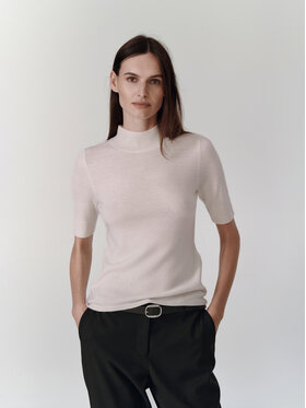 TATUUM TATUUM Sweter LU Biały Classic Fit
