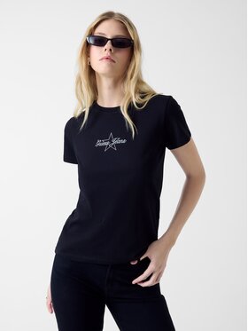 Guess Jeans Guess Jeans T-Shirt 180635 Μαύρο Classic Fit