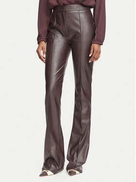 Elisabetta Franchi Elisabetta Franchi Nahkpüksid PA-188-66E2-V350 Tumepruun Regular Fit
