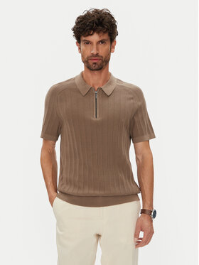 Michael Kors Michael Kors Polo CT560GT469 Brązowy Regular Fit