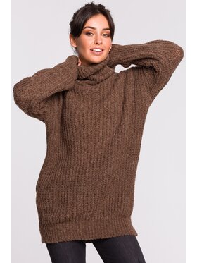 BeWear BeWear Sveter BK030 Hnedá Baggy Fit