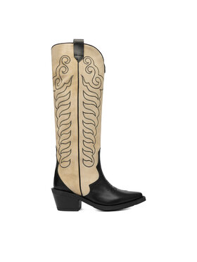 Badura Badura Cizme și botine cowboy EO-BAYLOR-5033-25 Bej