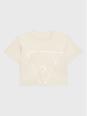 Guess Guess T-shirt J2BI41 K8HM0 Beige Cropped Fit
