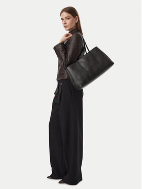 Calvin Klein Calvin Klein Дамска чанта Emblem Aop Medium Work Tote LV04F3786G Черен