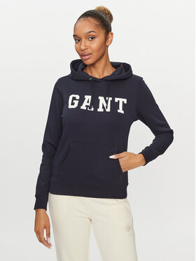 Gant Gant Džemperis ar kapuci Reg Graphic Hoodie 4200742 Tumši zils Regular Fit