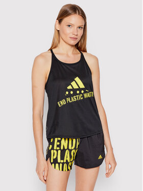 adidas adidas Funkčné tričko Run Fast HA4291 Čierna Regular Fit