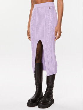 Patrizia Pepe Patrizia Pepe Миди пола 2G0950/K140-M472 Виолетов Slim Fit