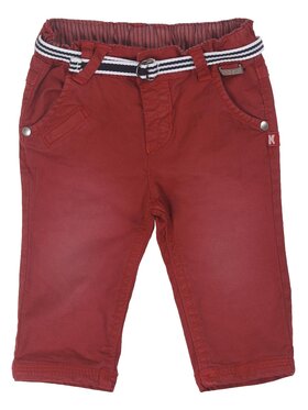 Kanz Kanz Spodnie materiałowe 1432454-2011 Czerwony Basic Fit