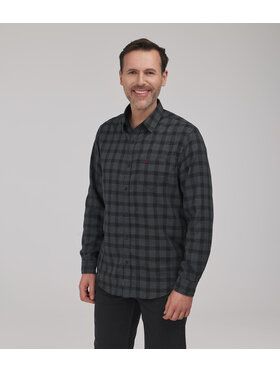 Lee Cooper Lee Cooper Koszula jeansowa WILL Szary ciemny Regular Fit