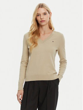 Tommy Hilfiger Tommy Hilfiger Svetr WW0WW40098 Béžová Regular Fit