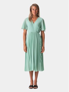 TeeShoppen TeeShoppen Sukienka codzienna 'Basic Collection' Zielony Regular Fit