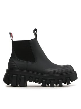 Tommy Jeans Tommy Jeans Μποτάκια με λάστιχο Tjw Rubber Rain Boot EN0EN02234 Μαύρο
