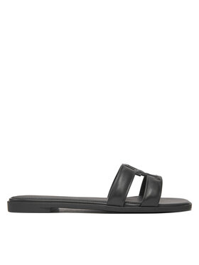 Tommy Hilfiger Tommy Hilfiger Iešļūcenes Th Logo Strap Mule FW0FW08671 Melns