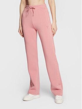 Guess Guess Teplákové kalhoty V3RB21 K7UW2 Růžová Regular Fit