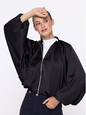 Miss LK Miss LK Kurtka bomber MISSLKB Czarny Loose Fit