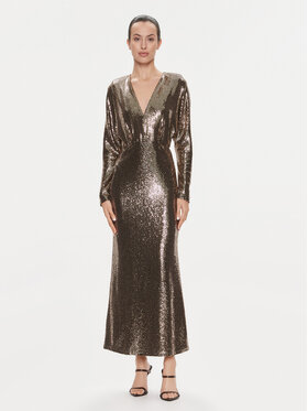 ViCOLO ViCOLO Rochie de seară FR0011 Maro Regular Fit