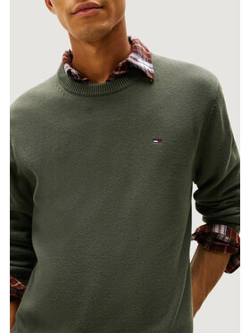 Tommy Jeans Tommy Jeans Πουλόβερ TJM SLIM ESS SWEATER Πράσινο Slim Fit
