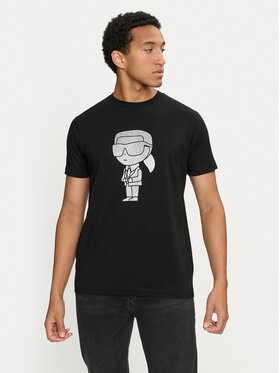 KARL LAGERFELD KARL LAGERFELD Tricou 755066 544242 Negru Regular Fit
