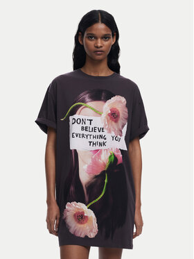 Desigual Desigual Sukienka codzienna Berlin 25SWVK20 Szary Regular Fit