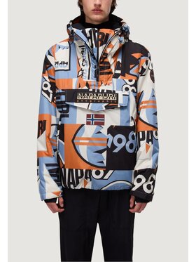 Napapijri Napapijri Kurtka zimowa RF NEXT AOP Pomarańczowy Geometric Fit