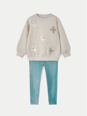 Mayoral Mayoral Set bluză și leggings 4706 Verde Regular Fit