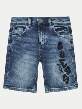 Guess Guess Pantaloncini di jeans L4GD18 D4GV0 Blu scuro Regular Fit