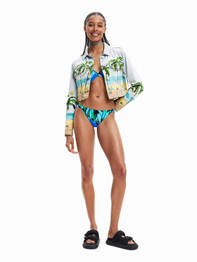 Desigual Spodnji Del Bikini Bukiti 23SWMK37 Modra