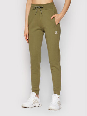 adidas adidas Teplákové kalhoty adicolor Essentials H37877 Zelená Slim Fit