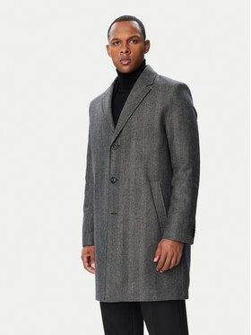 HUGO HUGO Cappotto di lana 50569209 Grigio Regular Fit