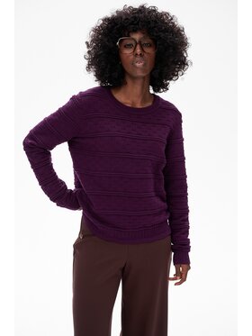 blue shadow blue shadow Sweter Daniel Fioletowy Regular Fit